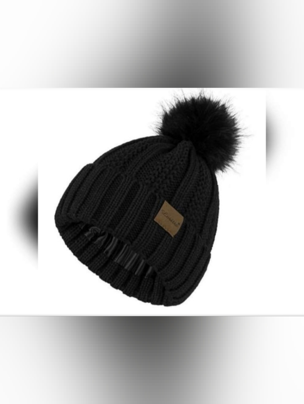 Loritta 2 Packs Womens Satin Silk Lined Beanie Knit Hat Woman Winter Hat.